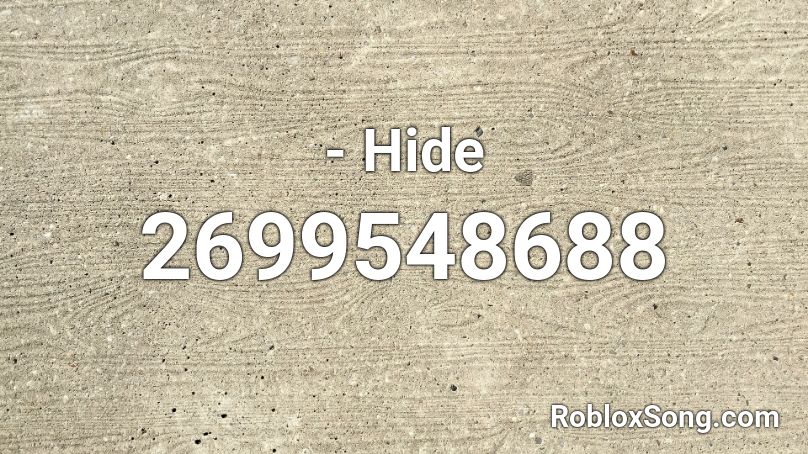 4ЯR - Hide Roblox ID