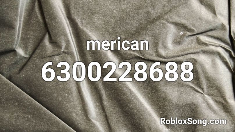 merican Roblox ID