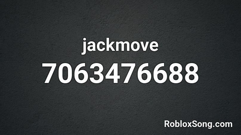 jackmove Roblox ID