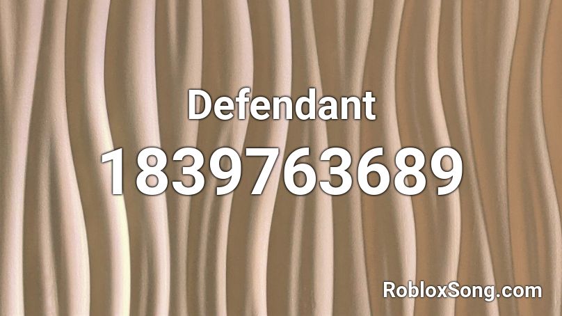 Defendant Roblox ID