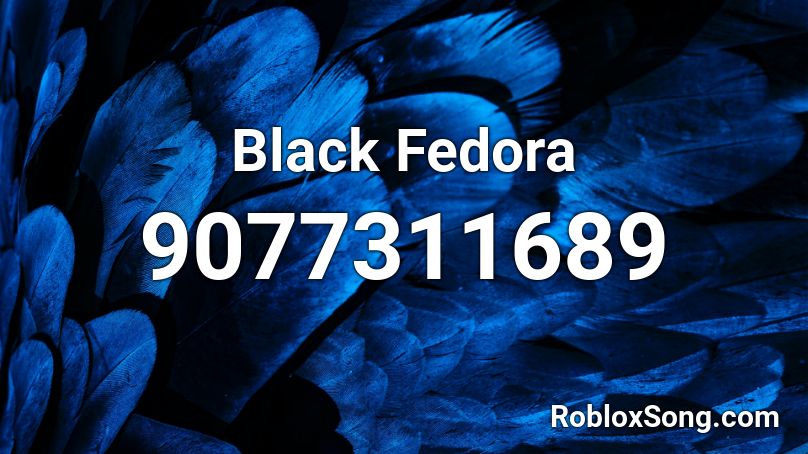 Black Fedora Roblox ID