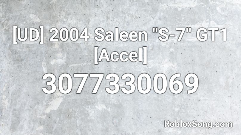 [UD] 2004 Saleen 