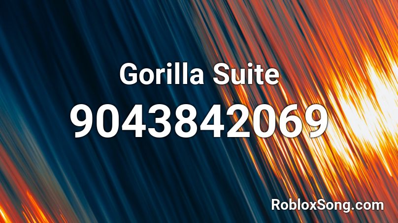 Gorilla Suite Roblox ID