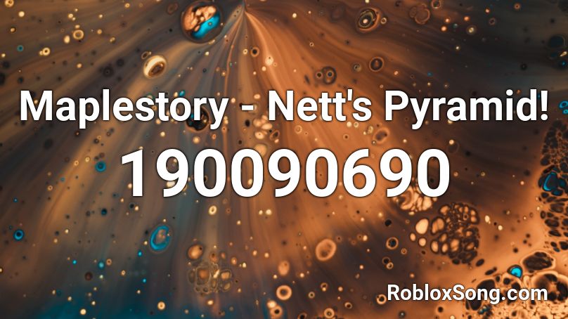 Maplestory - Nett's Pyramid! Roblox ID