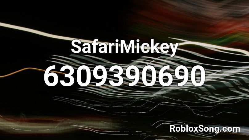 SafariMickey Roblox ID