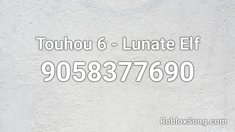 Touhou 6 - Lunate Elf Roblox ID