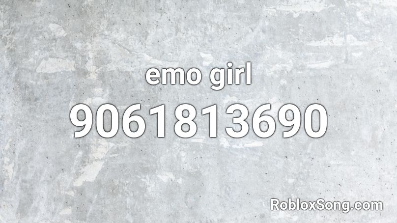 emo girl Roblox ID