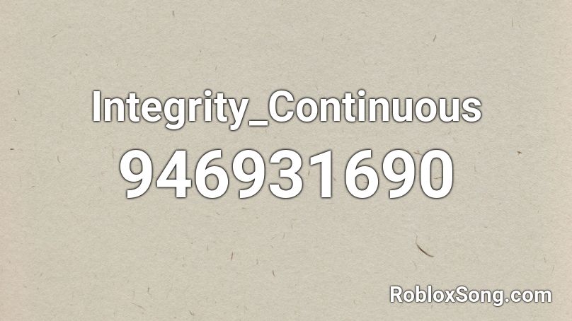 Integrity_Continuous Roblox ID