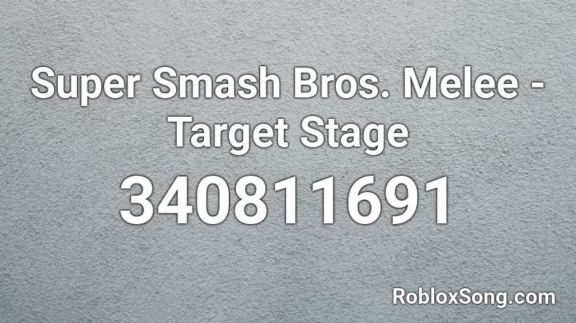 Super Smash Bros. Melee - Target Stage Roblox ID