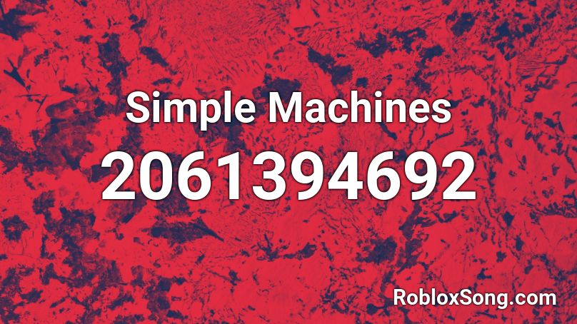 Simple Machines Roblox ID