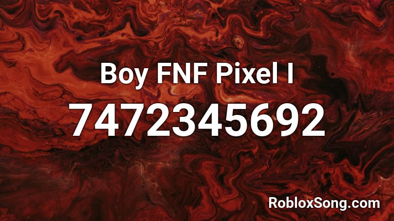 Boy FNF Pixel I Roblox ID