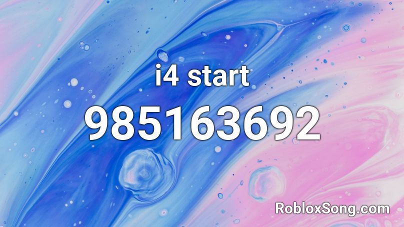 i4 start Roblox ID