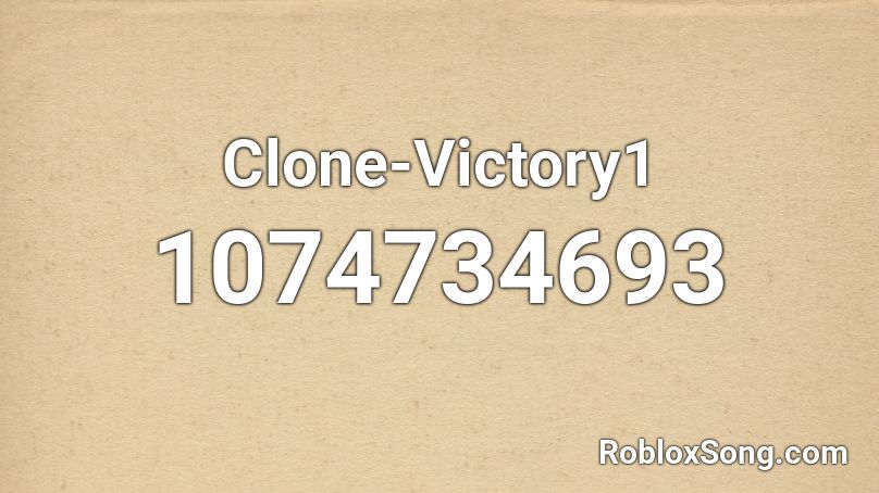 Clone-Victory1 Roblox ID