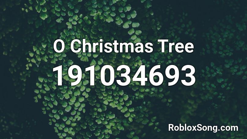 O Christmas Tree Roblox ID