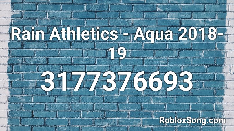 Rain Athletics - Aqua 2018-19 Roblox ID