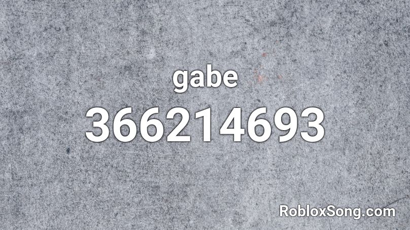 gabe Roblox ID