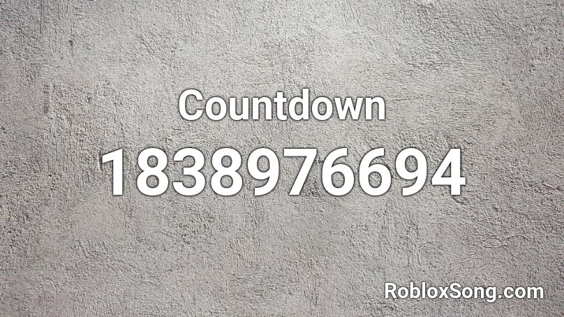 Countdown Roblox ID