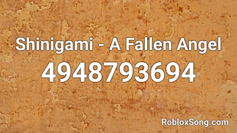 Shinigami - A Fallen Angel Roblox ID