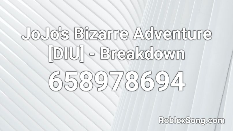 Jojo Pose Roblox ID - Roblox music codes