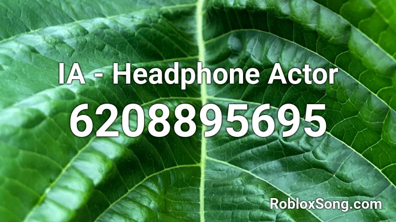 IA - Headphone Actor Roblox ID