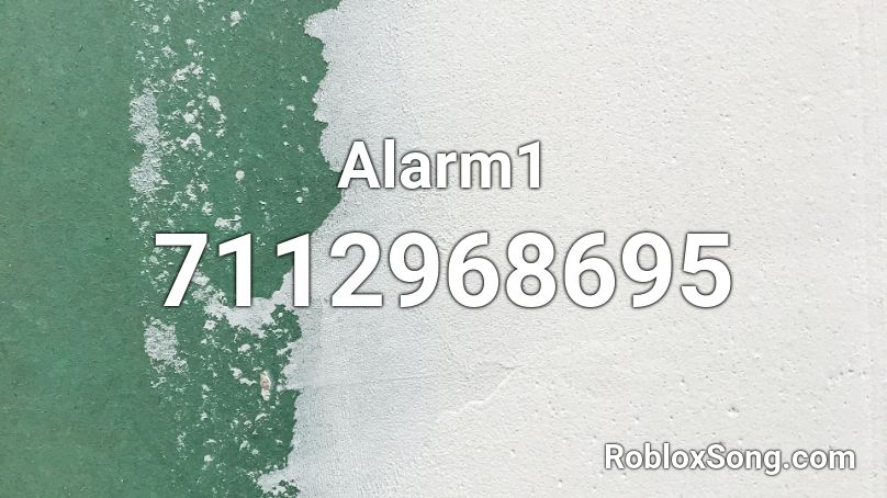 Alarm1 Roblox ID