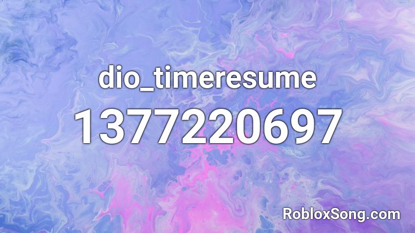 Dio Timeresume Roblox Id Roblox Music Codes - mafia boss roblox id