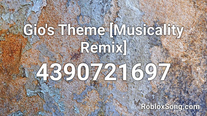 Giorno's Theme [Musicality Remix] Roblox ID