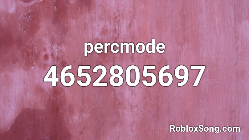 percmode Roblox ID