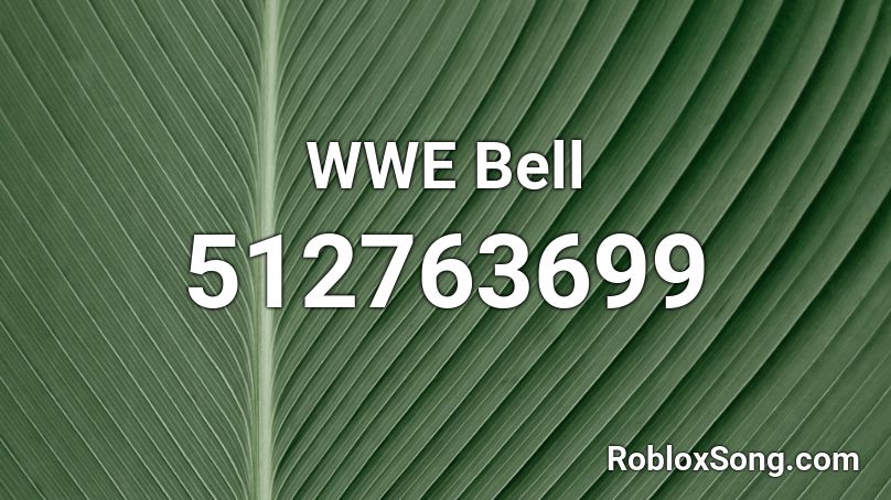 WWE Bell Roblox ID