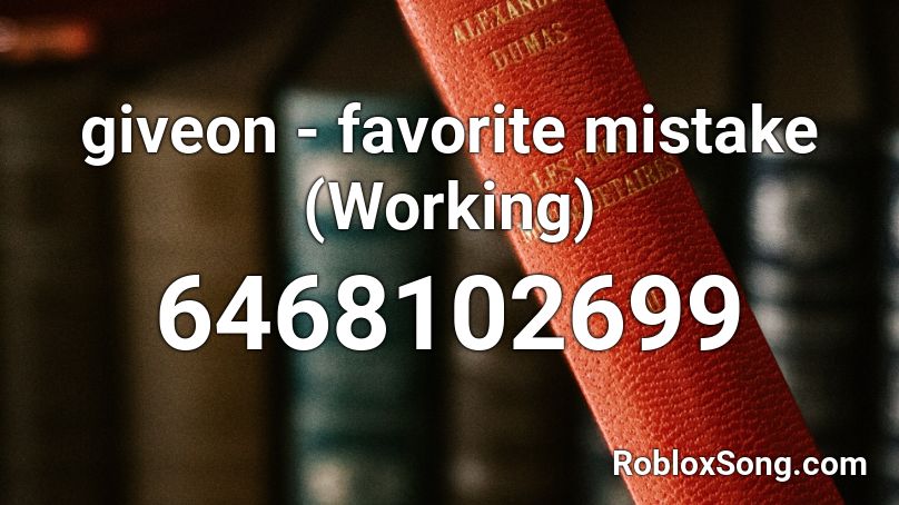 giveon - favorite mistake (Working) Roblox ID