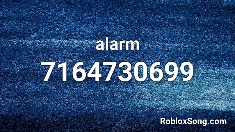 alarm Roblox ID