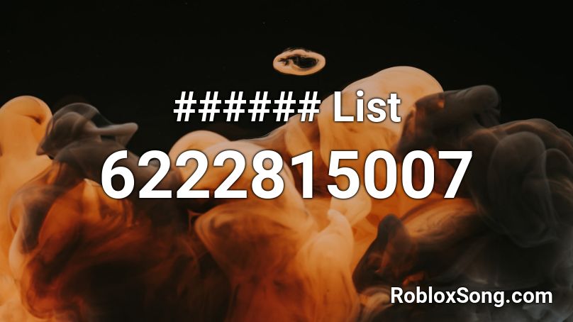 ###### List Roblox ID