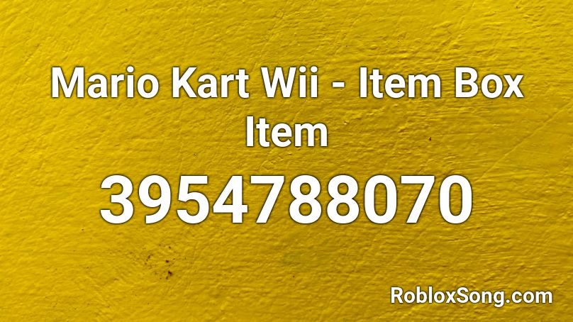 Mario Kart Wii - Item Box Item Roblox ID