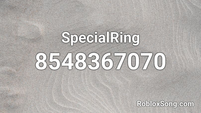 SpecialRing Roblox ID