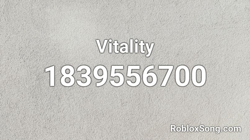 Vitality Roblox ID