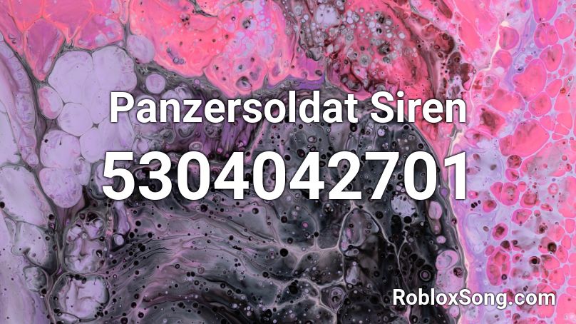 Panzersoldat Siren Roblox ID