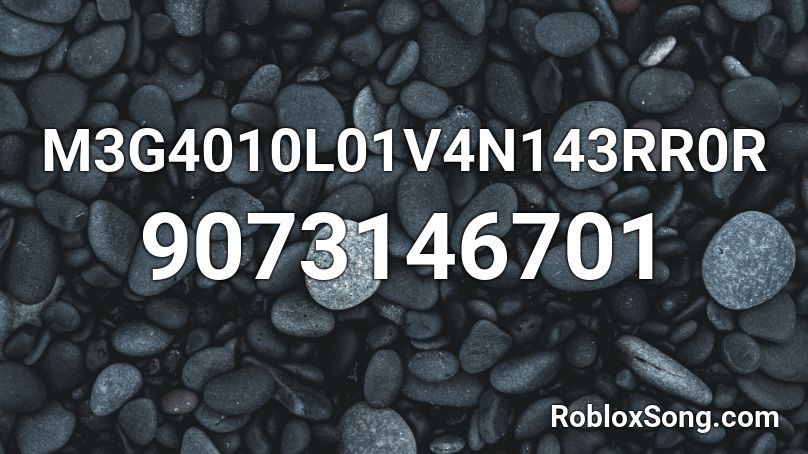 M3G4010L01V4N143RR0R Roblox ID