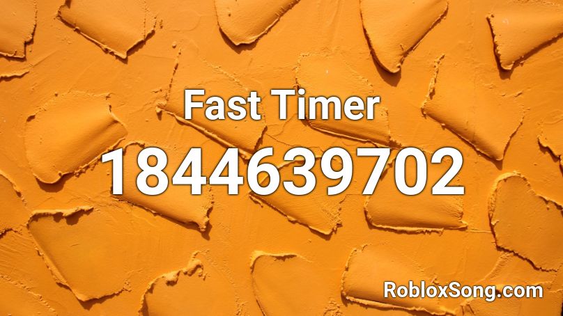 Fast Timer Roblox ID