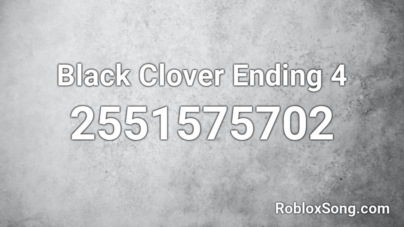 Black clover op 5 roblox id