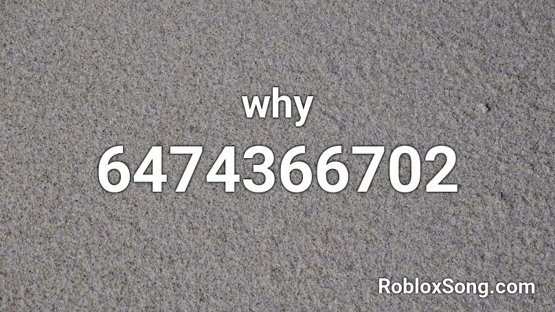 why Roblox ID