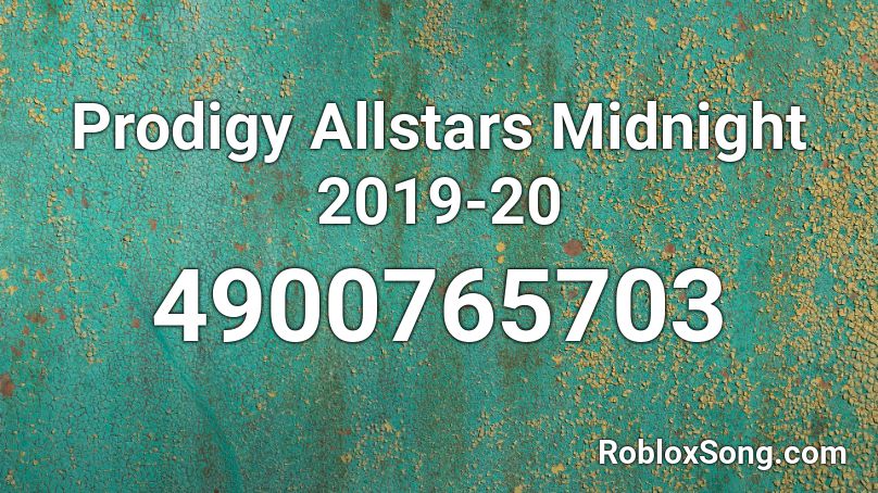 Prodigy Allstars Midnight 2019-20 Roblox ID