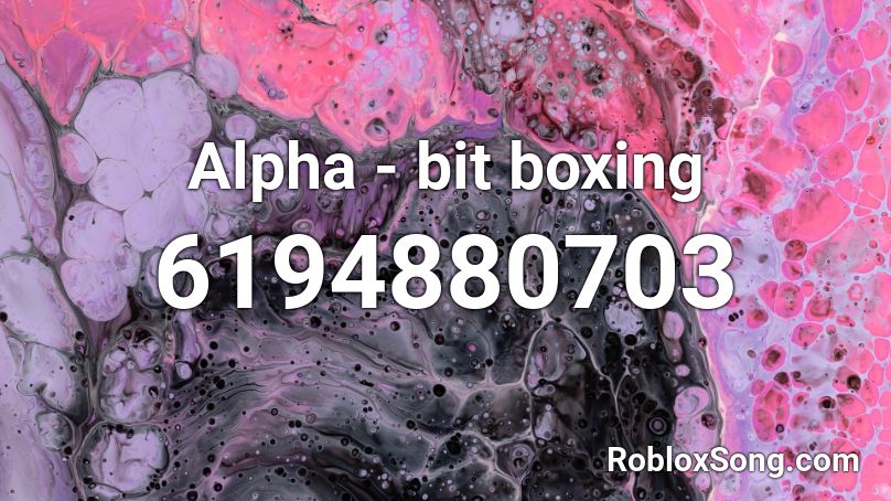 Alpha - bit boxing Roblox ID