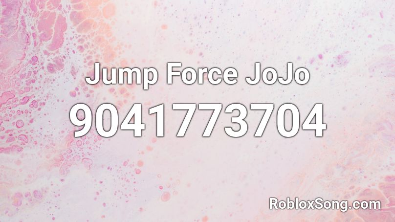 Jump Force JoJo Roblox ID