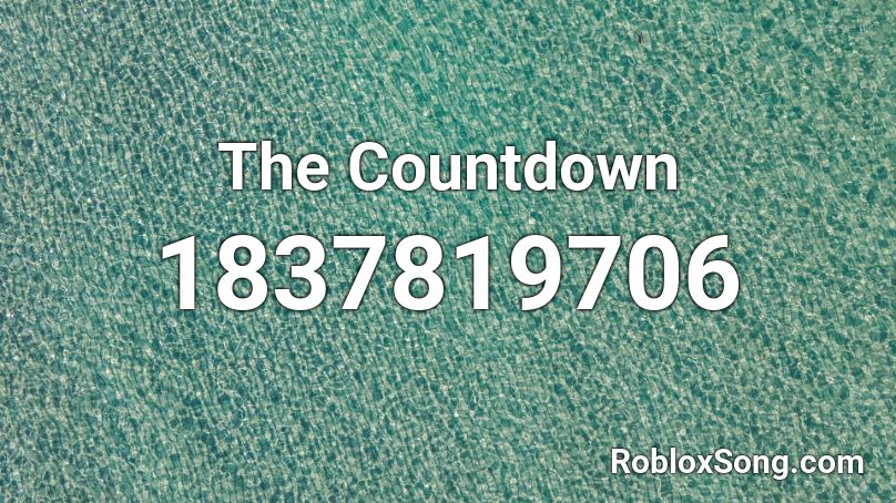 The Countdown Roblox ID