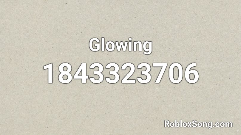 Glowing Roblox ID