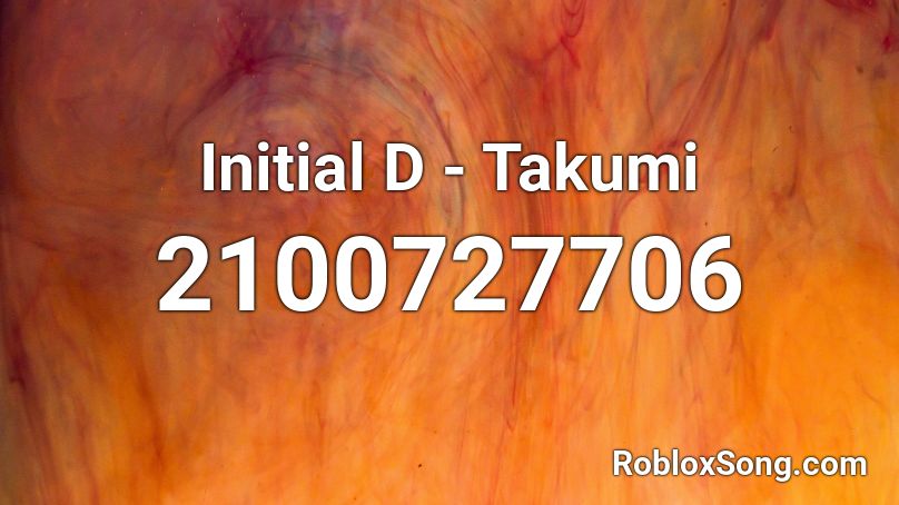 Initial D - Takumi Roblox ID