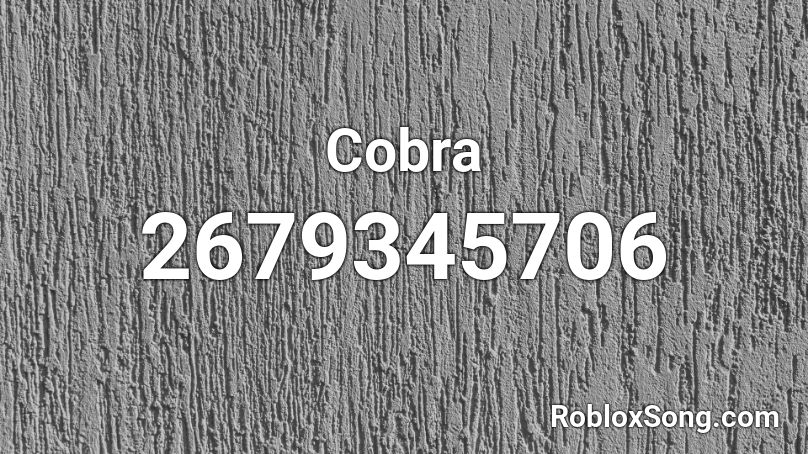 Cobra Roblox ID
