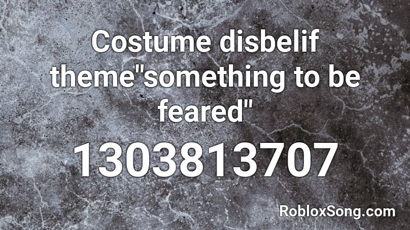 Costume disbelif theme