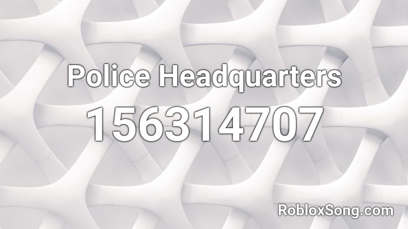 Police Headquarters Roblox ID