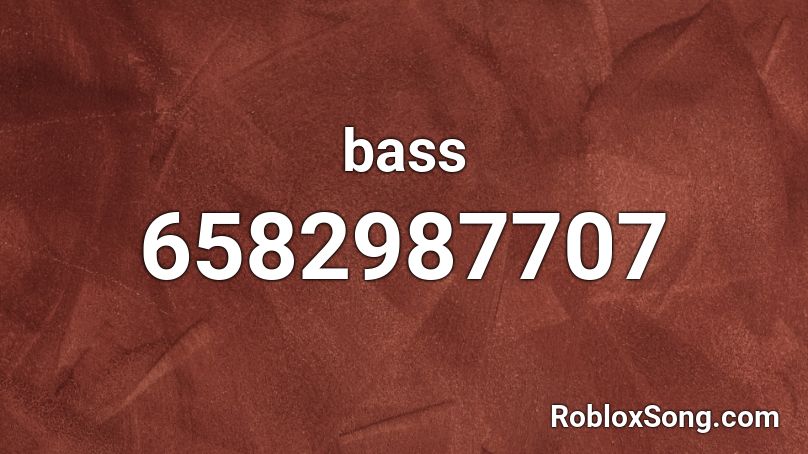 bass Roblox ID